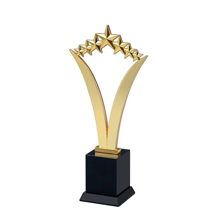 Metal Gold World Sports Trophy Cup